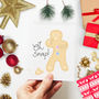Funny Gingerbread Man Christmas Card, thumbnail 1 of 2