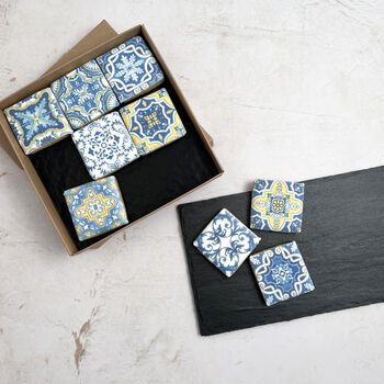 Portuguese Tile Biscuit Box, 2 of 2