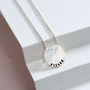 Personalised Medium Hammered Disc Necklace, thumbnail 2 of 10