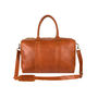 Personalised Buffalo Leather Cortes Compact Holdall, thumbnail 2 of 9