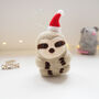 Sloth Christmas Tree Decoration, thumbnail 1 of 6