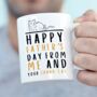 Happy Father's Day From Me And Your Grand Cat Gift Mug, thumbnail 1 of 4