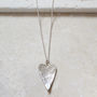 Handmade Recycled Silver Heart Necklace, thumbnail 4 of 12