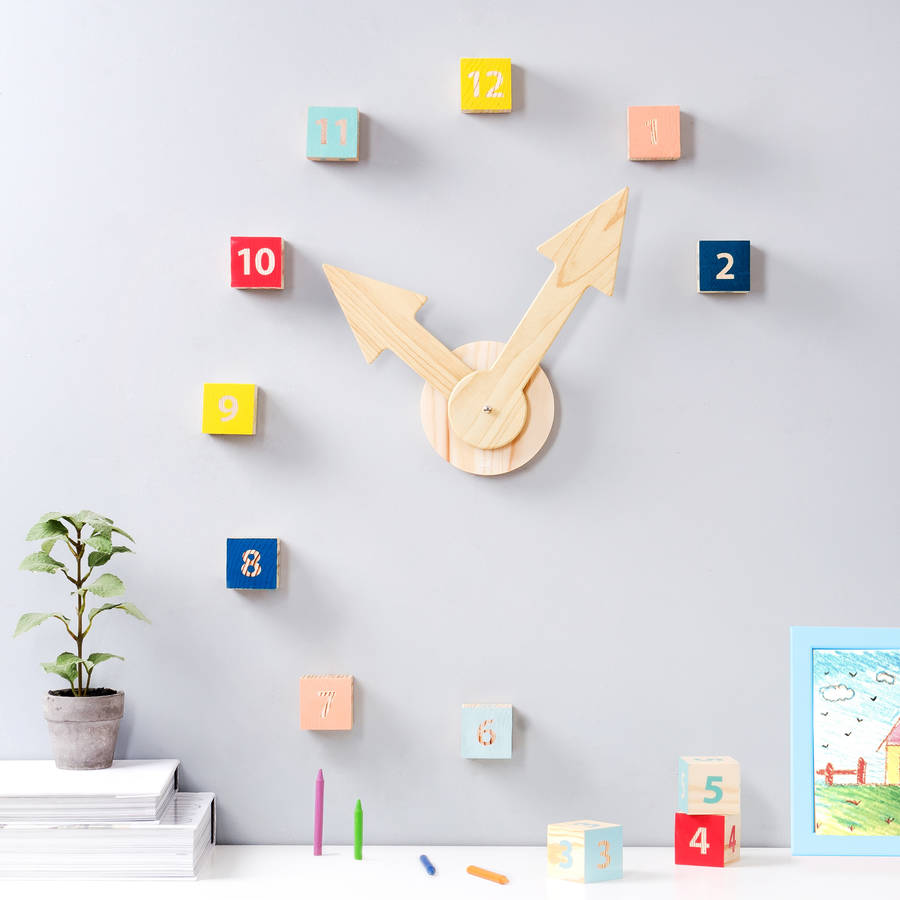 Number Block Clock By TheLittleBoysRoom