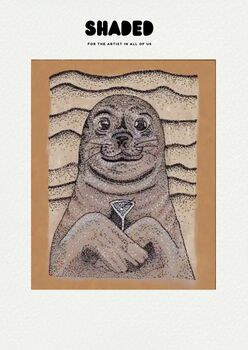 Shaded Marine Pointillism Dit Art Kit Set Of Four, 6 of 6