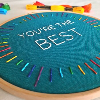 You're The Best Embroidery Kit, 2 of 3