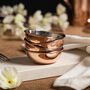 Set Of Six Copper Dipping Bowls With Tin Lining, thumbnail 7 of 7