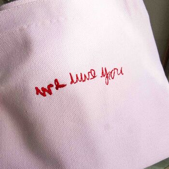 Personalised Handwriting Custom Cotton Tote Bag Gift, 9 of 12