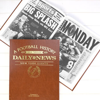 New York Giants Personalised Gift Newspaper Book, 6 of 8