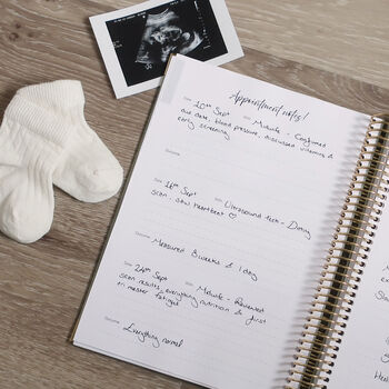 52 Weeks Of Me And You Luxury Linen Pregnancy Journal, 9 of 11