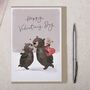 Cute Traditional Bear Valentines Day Card, thumbnail 1 of 2