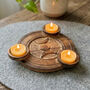 Wooden Triple Tealight Holder, thumbnail 1 of 6