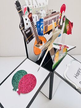 Lisbon/Portugal Themed 3D Birthday Card, 3 of 6