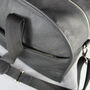 Black Leather Laptop Weekend Bag With Gunmetal Zip, thumbnail 9 of 10