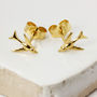 Tiny Swallow Earrings Gold Vermeil/Silver, thumbnail 1 of 8