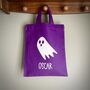 Personalised Halloween Ghost Trick Or Treat Bag, thumbnail 1 of 2