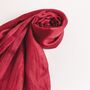 100% Mulberry Silk Scarf, Deep Red, Burgundy, thumbnail 7 of 7