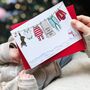 Personalised Baby's First Christmas Washing Line Card, thumbnail 1 of 6