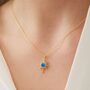 Blue Opal Northern Star Set In Sterling Silver, thumbnail 5 of 10