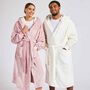 Personalised Sherpa Hooded Fluffy Cuffed Robe, thumbnail 1 of 10