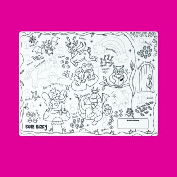 Enchanted Garden Reusable Silicone Drawing Mat Set, 2 of 2