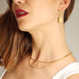 Mixed Multi Chain Necklace 18ct Gold Plated, thumbnail 3 of 6