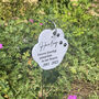 Acrylic Paw Print Pet Memorial Garden Tag Wire Holder, thumbnail 1 of 4