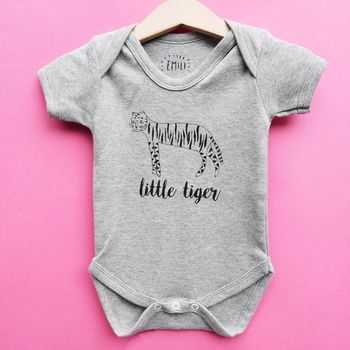 'Little Tiger' Baby Grow, 2 of 5