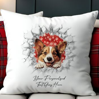 Personalised Christmas Corgi Break Through, 5 of 10