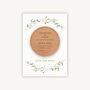 Spring Flowers Wooden Magnet Save The Date, thumbnail 1 of 6
