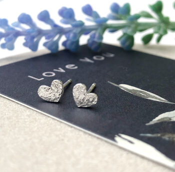 Sterling Silver Mini Heart Earrings, 7 of 12