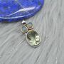 Green Amethyst, Opal Pendant, thumbnail 7 of 8
