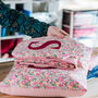 Pink Liberty Fabric Cushion Ideal Gift For Girls, thumbnail 5 of 10