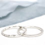 Sterling Silver Dainty Rings. Stackable Ring Set, thumbnail 7 of 12