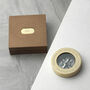 Personalised Brass Travellers Compass With Wooden Box, thumbnail 6 of 8