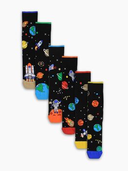 United Oddsocks Men's Space Explorer Gift Box Set, 2 of 4