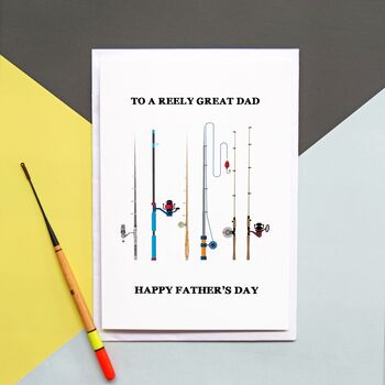 'Best Dad' Fishing Father's Day Card, 4 of 4