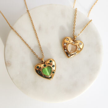Non Tarnish Heart Necklace, 9 of 10