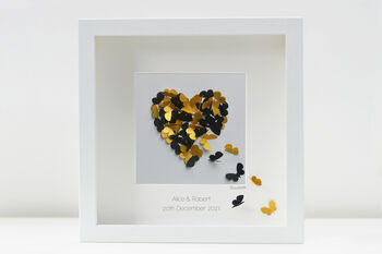 Personalised Butterfly Framed Butterfly Heart, 3 of 12