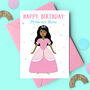 Princess Personalised Birthday Card, thumbnail 2 of 4