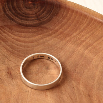 Personalised Handwriting Secret Message Ring, 2 of 8