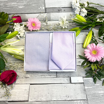 Hydrangea Wedding Tie Set, 5 of 10