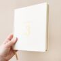 Personalised Age Square Linen Notebook, thumbnail 2 of 6
