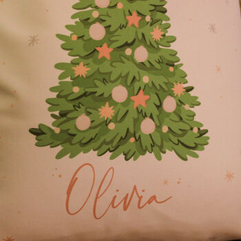 Personalised Christmas Tree Santa Sack Stocking Gift, 2 of 4