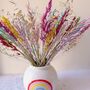 Rainbow Dried Flowers With Vase, thumbnail 2 of 5