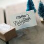 Merry Christmas Rubber Stamp / Seasonal Gift Wrapping, thumbnail 1 of 4