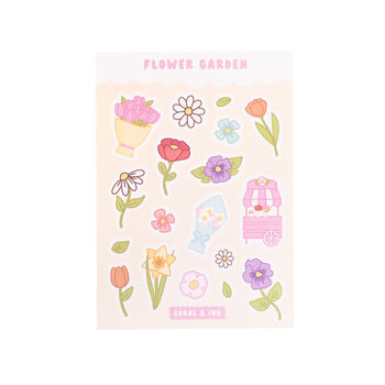 Spring Time Flower Planner And Journal Sticker Sheet, 3 of 3