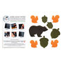 Spring Woodlands Multi Coloured Self Adhesive Down Jacket Self Adhesive Repair Patches For Down Jackets Or Sleeping Bags Bear Squirrel, thumbnail 2 of 6