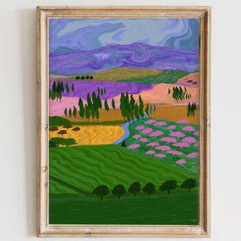 Colourful Fields Print, 2 of 3