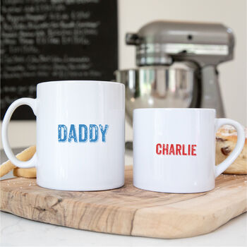 Me And Daddy Personalised Mug Set, 3 of 4